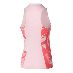 Women's Printed Tennis Tank Barely Pink-Apparel-Mizuno-650013-1S1SF25-1-Tennis Express