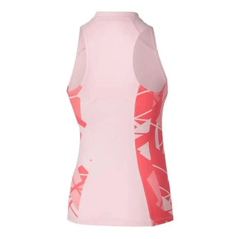 Women's Printed Tennis Tank Barely Pink-Apparel-Mizuno-650013-1S1SF25-1-Tennis Express