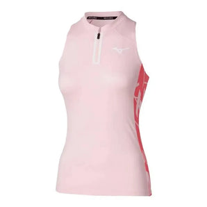 Women's Printed Tennis Tank Barely Pink-Apparel-Mizuno-650013-1S1SF25-Tennis Express