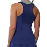 Women's Printed Tennis Tank Bellwether Blue-Apparel-Mizuno-650021-BWBWU25-1-Tennis Express