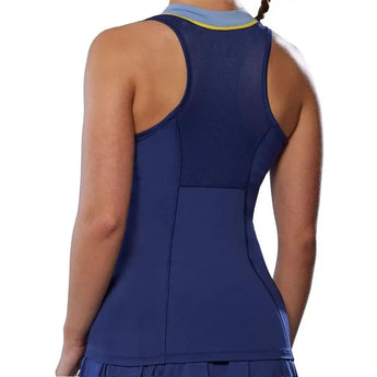 Women's Printed Tennis Tank Bellwether Blue-Apparel-Mizuno-650021-BWBWU25-1-Tennis Express