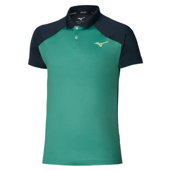 Men's Shadow Tennis Polo-Apparel-Mizuno-4343 Foliage Green-S, [current_file_name-Tennis Express