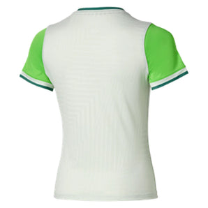 Women's Printed Tennis Tee Phantom Green-Apparel-Mizuno-650027-4F4F-1-Tennis Express