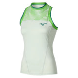 Women's Printed Tennis Tank Phantom Green-Apparel-Mizuno-650029-4F4F_5b151d76-00fd-4809-b493-d41dd8fd870d-Tennis Express
