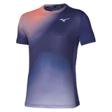 Men's Shadow GX Short Sleeve Tee Beacon Blue, Mizuno, Beacon Blue, Tennis Express, 650041-5T5TF26-BEACON-BLUE-1