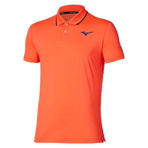 Men's Polo Lava Orange, Mizuno, Tennis Express, 650044-2525F26-1