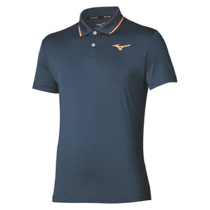 Men's Polo Insignia Blue, Mizuno, Insignia Blue, Tennis Express, 650044-5A5AF26-INSIGNIA-BLUE-1