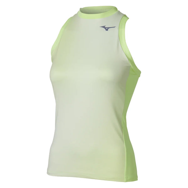 Women's Printed Tank Lime Pulp, Mizuno, Lime Pulp, Tennis Express, 650047-4H4H-LIME-PULP-1