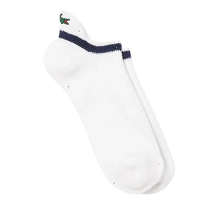 Unisex Low-Cut Technical Socks White and Navy Blue-Socks-Lacoste-669651-Tennis Express