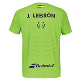 Men's Juan Lebron Replica Tennis Top Green Flash,Apparel,Babolat,,,Tennis Express,6MF26012-8013-3
