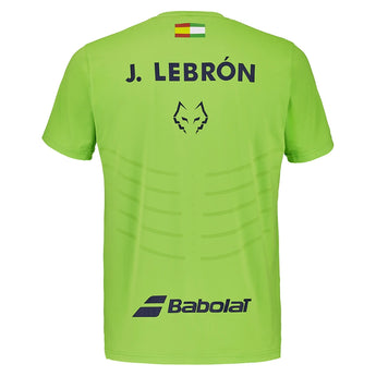 Men's Juan Lebron Replica Tennis Top Green Flash,Apparel,Babolat,,,Tennis Express,6MF26012-8013-3