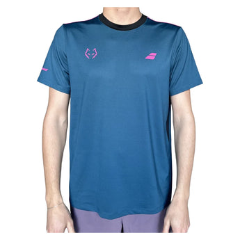Men's Juan Lebron Crew Neck Padel Tee Legion Blue, Babolat, Tennis Express, 6MZ26011-4156F26-4