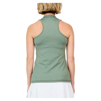 Women's UV Colors Racerback Tennis Tank Army,Apparel,Sofibella,,,Tennis Express,7001ARM-B-1
