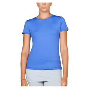 Women's UV Short Sleeve Tennis Top,Apparel,Sofibella,Valley Blue,XS,Tennis Express,7012-BBB-valblu-3