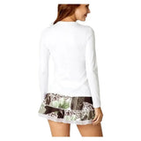 Women's UV Long Sleeve Tennis Top-Apparel-Sofibella-7013-B-W1-Tennis Express
