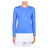 Women's UV Long Sleeve Tennis Top-Apparel-Sofibella-7013-BB-Blue-Tennis Express