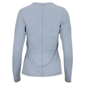 Women's UV Long Sleeve Tennis Top Stone-Apparel-Sofibella-7013STO-BF21-21-Tennis Express