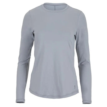 Women's UV Long Sleeve Tennis Top Stone-Apparel-Sofibella-7013STO-BF21-Tennis Express