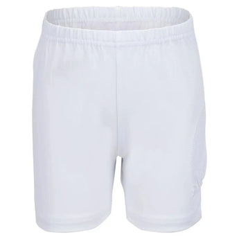 Girls' Tennis Shorty With Ball Pocket White-Apparel-Little Miss Tennis-710-B-Tennis Express
