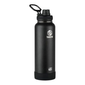 40 oz Actives Insulated Stainless Steel Bottle-Accessories-Takeya-78224-51000_ONYX-L-Tennis Express