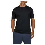 Men's SB Sport Classic Fit Short Sleeve Tennis Crew Black-Apparel-Sofibella-8015BLK-U22-3-Tennis Express