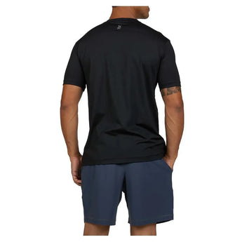 Men's SB Sport Classic Fit Short Sleeve Tennis Crew Black-Apparel-Sofibella-8015BLK-U22-4-Tennis Express