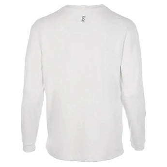 Men's SB Sport Classic Fit Long Sleeve Tennis Crew White-Apparel-Sofibella-8016WHT-U22-2-Tennis Express