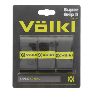 Super Grip II 3 Pack Tennis Overgrip Black-Accessories-Volkl-81063-DEFAULT-L-Tennis Express