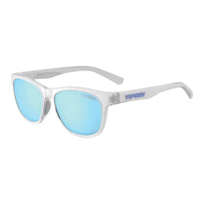 Swank Polarized Sunglasses Satin Clear with Clarion Blue Lenses-Accessories-Tifosi-81461-DEFAULT-L-Tennis Express