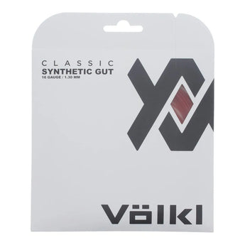 Classic Synthetic Gut Tennis String-Strings-Volkl-81969-RED-L-5-[Sku]-Tennis Express