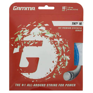 TNT2 16G Tennis String-Strings-Gamma-84024-BLUE-L-Tennis Express