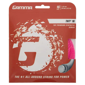TNT2 16G Tennis String-Strings-Gamma-84024-PINK-L-Tennis Express