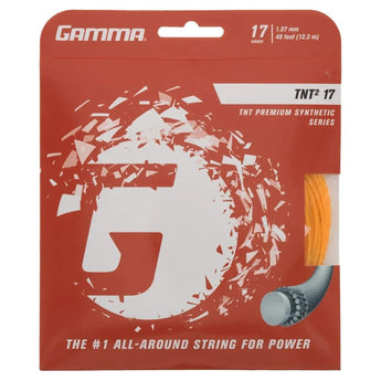 TNT2 17G Tennis String-Strings-Gamma-84025-ORANGE-L-Tennis Express