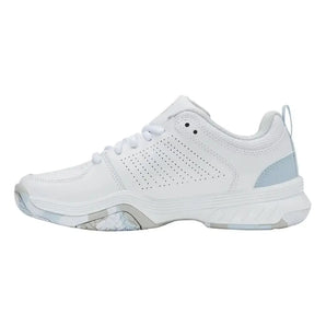 Juniors' Court Express 2 Tennis Shoes White and Ballad Blue-Footwear-K-Swiss-84428-117F25-3-Tennis Express