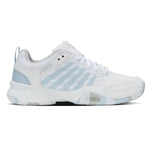 Juniors' Court Express 2 Tennis Shoes White and Ballad Blue-Footwear-K-Swiss-84428-117F25-Tennis Express