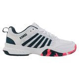 Juniors' Court Express 2 Tennis Shoes White and Stargazer-Footwear-K-Swiss-84428-129F25-Tennis Express
