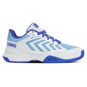 Juniors' Ultrashot Team 2 Tennis Shoes White and Dazzling Blue-Footwear-K-Swiss-84598-148S26-1-Tennis Express