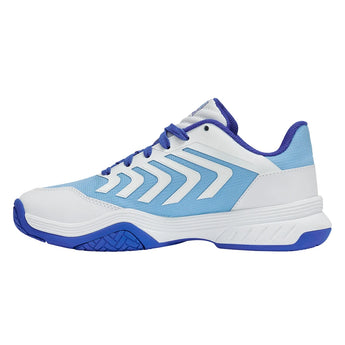 Juniors' Ultrashot Team 2 Tennis Shoes White and Dazzling Blue-Footwear-K-Swiss-84598-148S26-2-Tennis Express