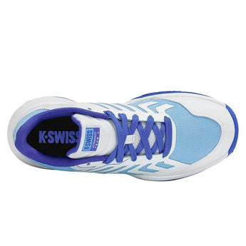 Juniors' Ultrashot Team 2 Tennis Shoes White and Dazzling Blue-Footwear-K-Swiss-84598-148S26-3-Tennis Express