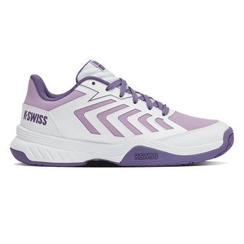 Juniors' Ultrashot Team 2 Tennis Shoes White and Purple Haze-Footwear-K-Swiss-84598-151S26-1-Tennis Express