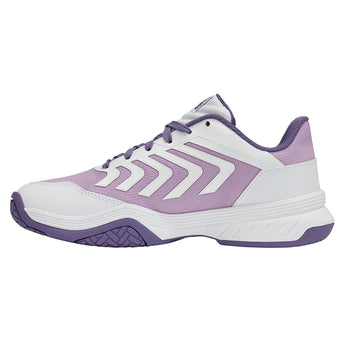 Juniors' Ultrashot Team 2 Tennis Shoes White and Purple Haze-Footwear-K-Swiss-84598-151S26-3-Tennis Express