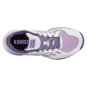 Juniors' Ultrashot Team 2 Tennis Shoes White and Purple Haze-Footwear-K-Swiss-84598-151S26-6-Tennis Express