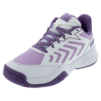 Juniors' Ultrashot Team 2 Tennis Shoes White and Purple Haze-Footwear-K-Swiss-84598-151S26copy-Tennis Express