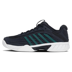 Juniors Hypercourt Express 3 Tennis Shoes Carbon and Baltic,Footwear,K-Swiss,,,Tennis Express,84603-009F26-1