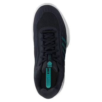 Juniors Hypercourt Express 3 Tennis Shoes Carbon and Baltic,Footwear,K-Swiss,,,Tennis Express,84603-009F26-3