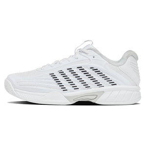 Juniors' Hypercourt Express 3 Tennis Shoes White and Dawn Blue-Footwear-K-Swiss-84603-152S26-1-Tennis Express