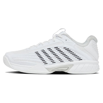 Juniors' Hypercourt Express 3 Tennis Shoes White and Dawn Blue-Footwear-K-Swiss-84603-152S26-1-Tennis Express