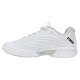 Juniors' Hypercourt Express 3 Tennis Shoes White and Dawn Blue-Footwear-K-Swiss-84603-152S26-2-Tennis Express