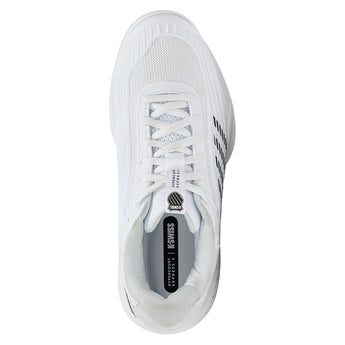 Juniors' Hypercourt Express 3 Tennis Shoes White and Dawn Blue-Footwear-K-Swiss-84603-152S26-3-Tennis Express