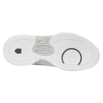 Juniors' Hypercourt Express 3 Tennis Shoes White and Dawn Blue-Footwear-K-Swiss-84603-152S26-5-Tennis Express